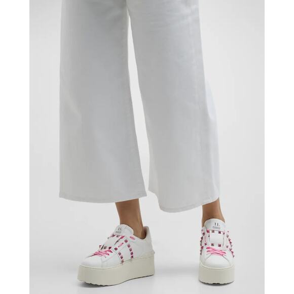 Valentino Garavani Flatform Rockstud Untitled Sneakers Multicolored Studs 38.5 - Picture 6 of 6